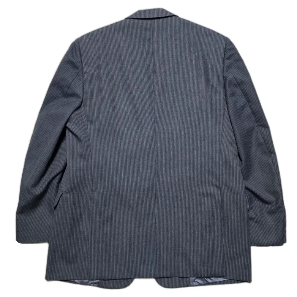 VTG Christian‎ Dior Monsieur Blazer Sport Coat Jacket Mens M 42R Gray Pinstripe